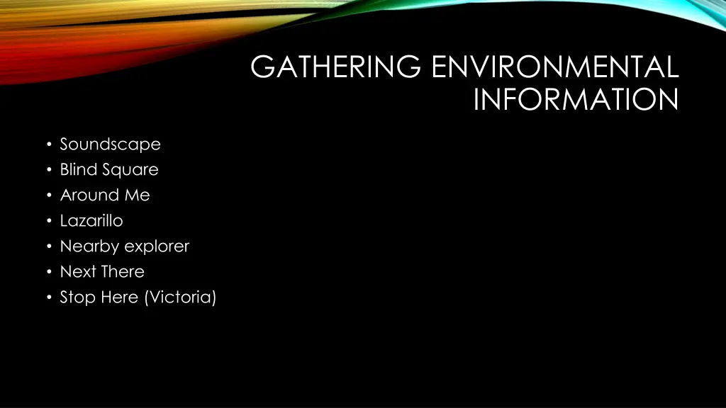 gathering environmental