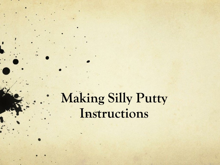 making silly putty instructions