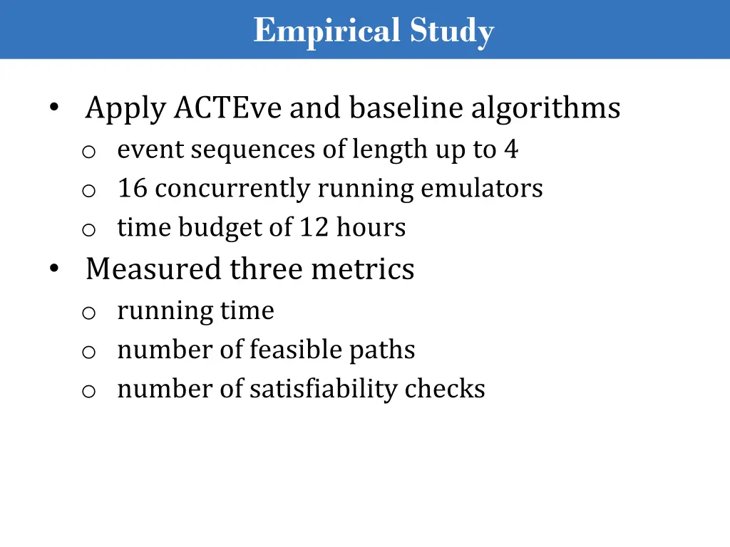 empirical study