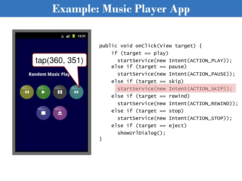 example music player app 3