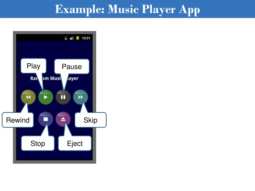 example music player app