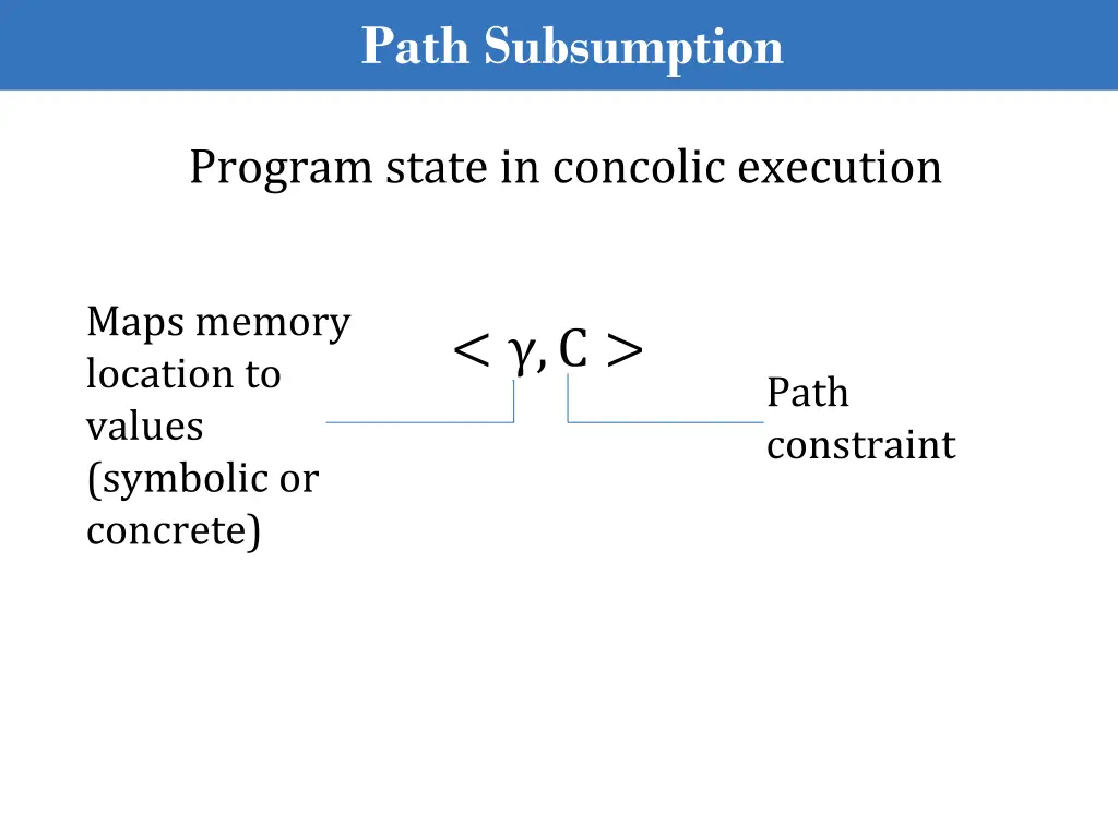 path subsumption