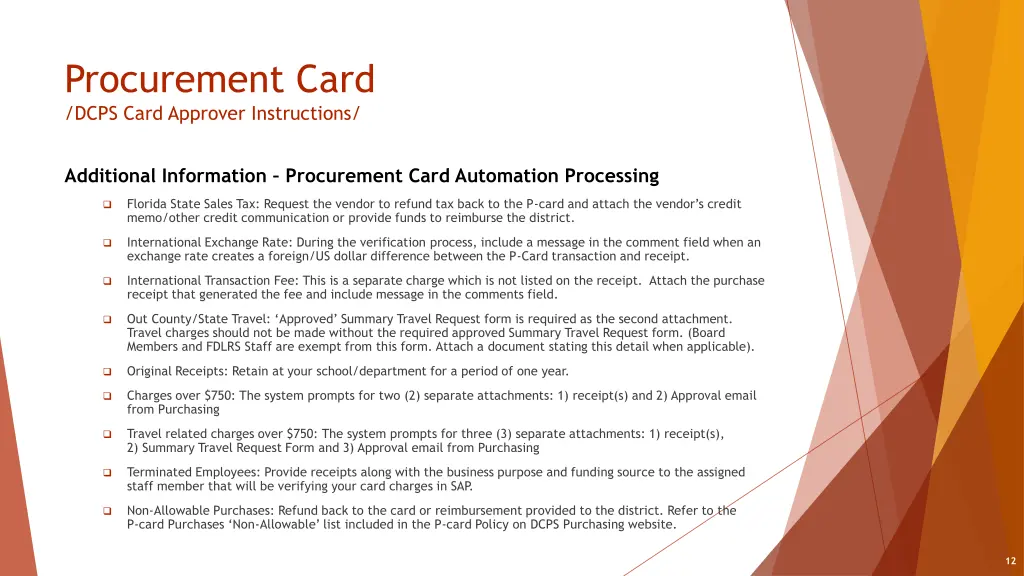 procurement card dcps card approver instructions 10