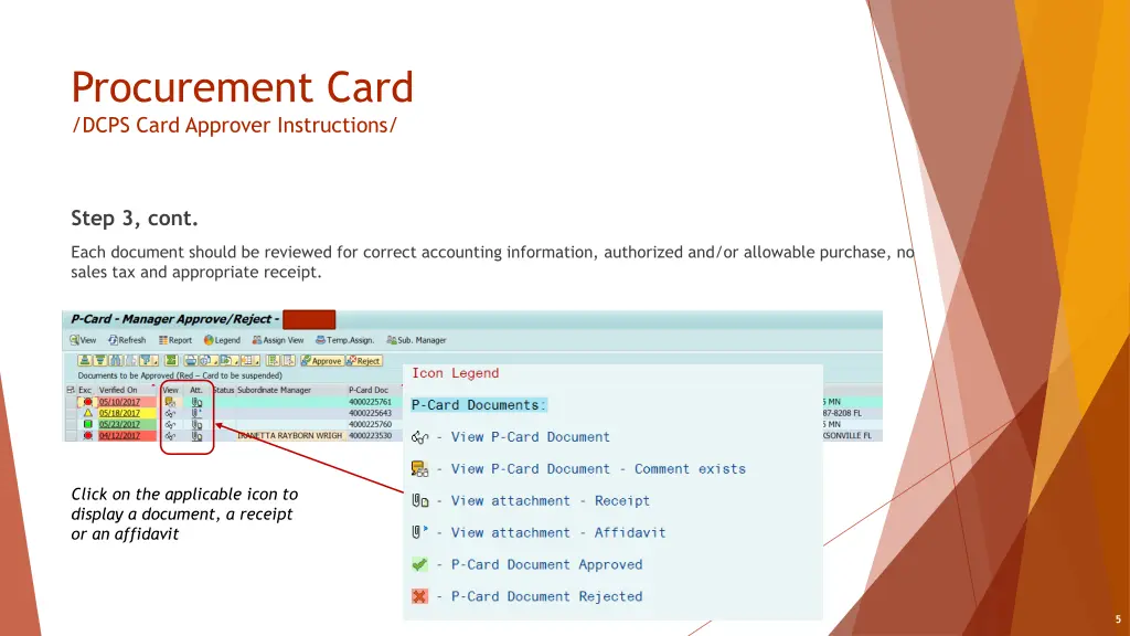 procurement card dcps card approver instructions 3