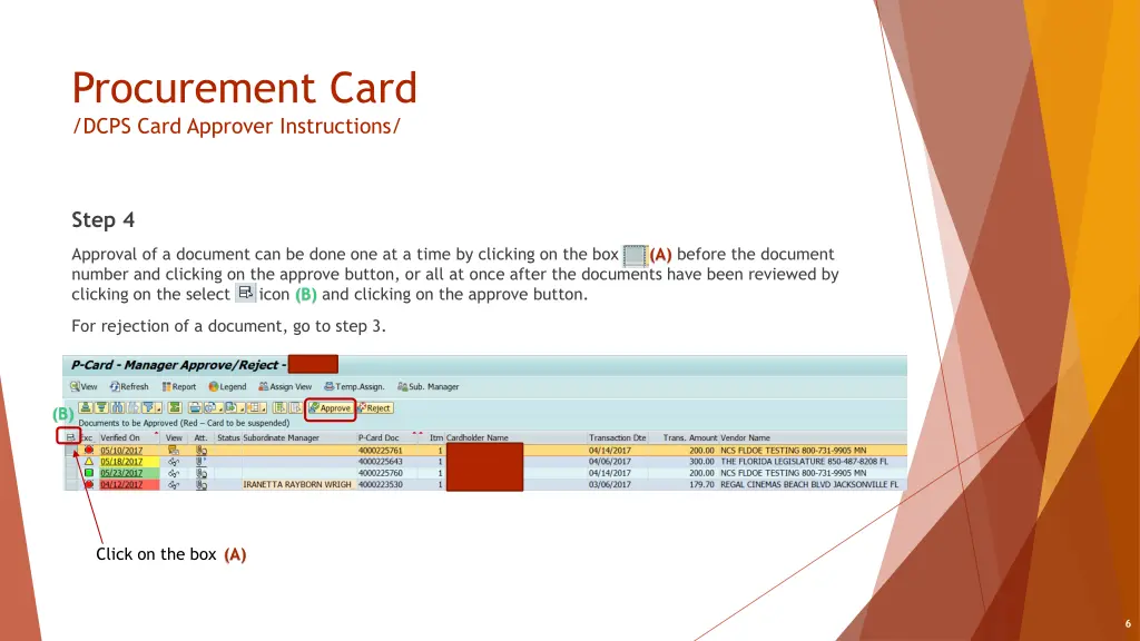 procurement card dcps card approver instructions 4