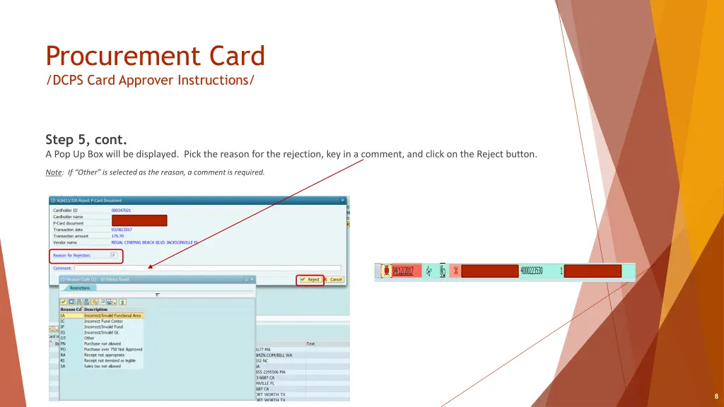 procurement card dcps card approver instructions 6