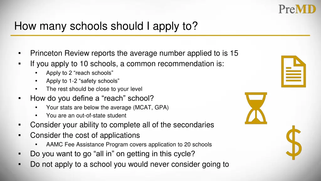 how many schools should i apply to