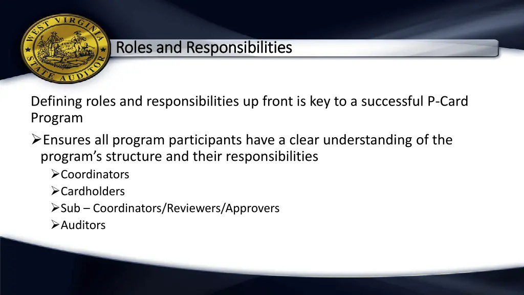 roles and responsibilities roles