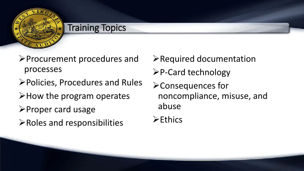 training topics training topics