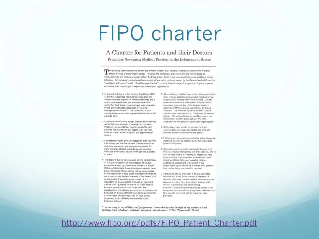 fipo charter