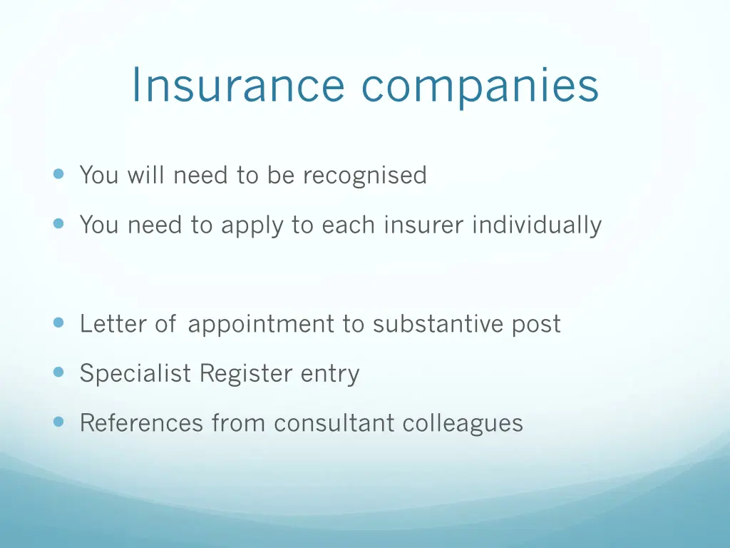 insurance companies