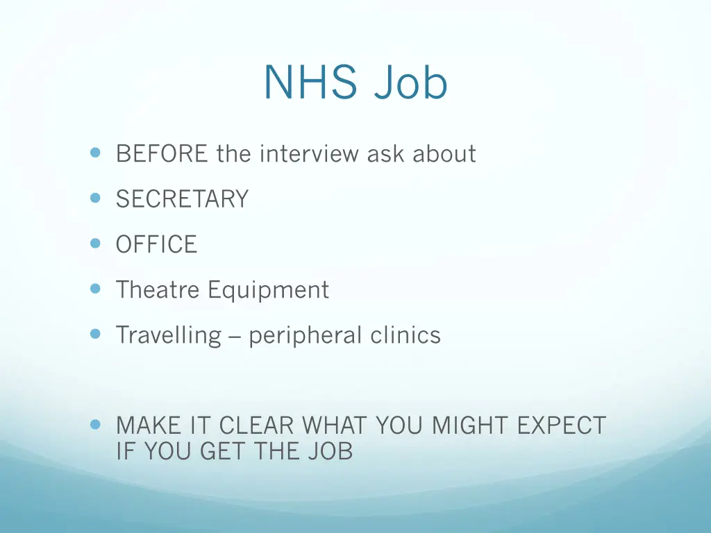 nhs job