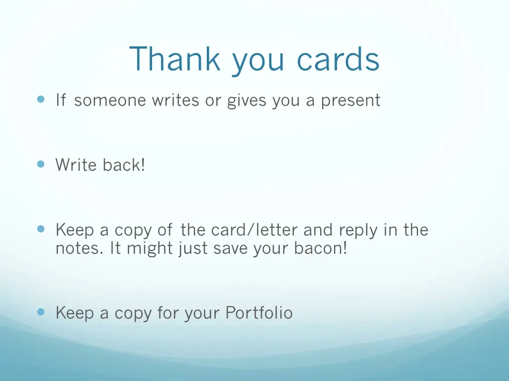 thank you cards