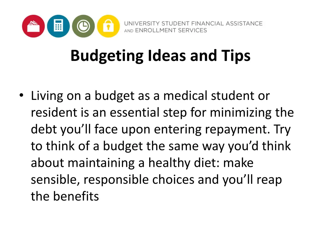 budgeting ideas and tips