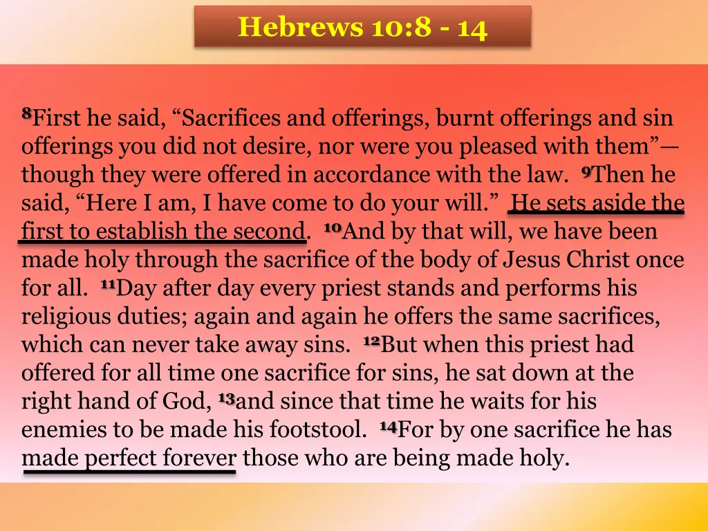 hebrews 10 8 14