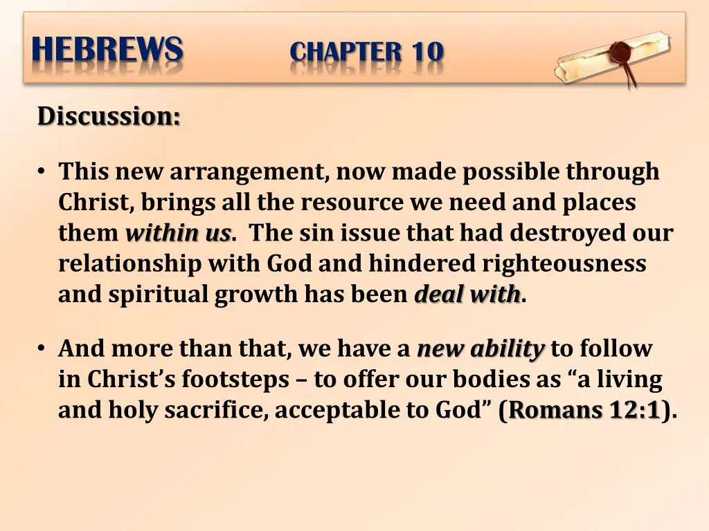 hebrews chapter 10 14