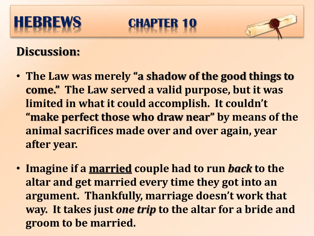 hebrews chapter 10 2