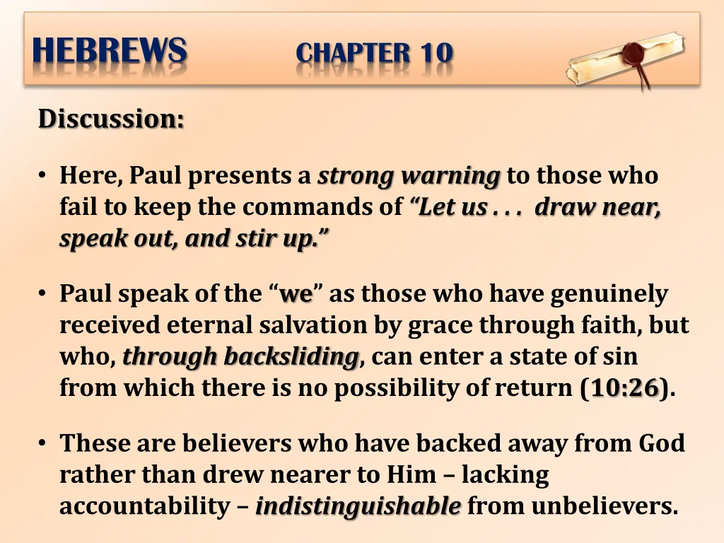 hebrews chapter 10 22