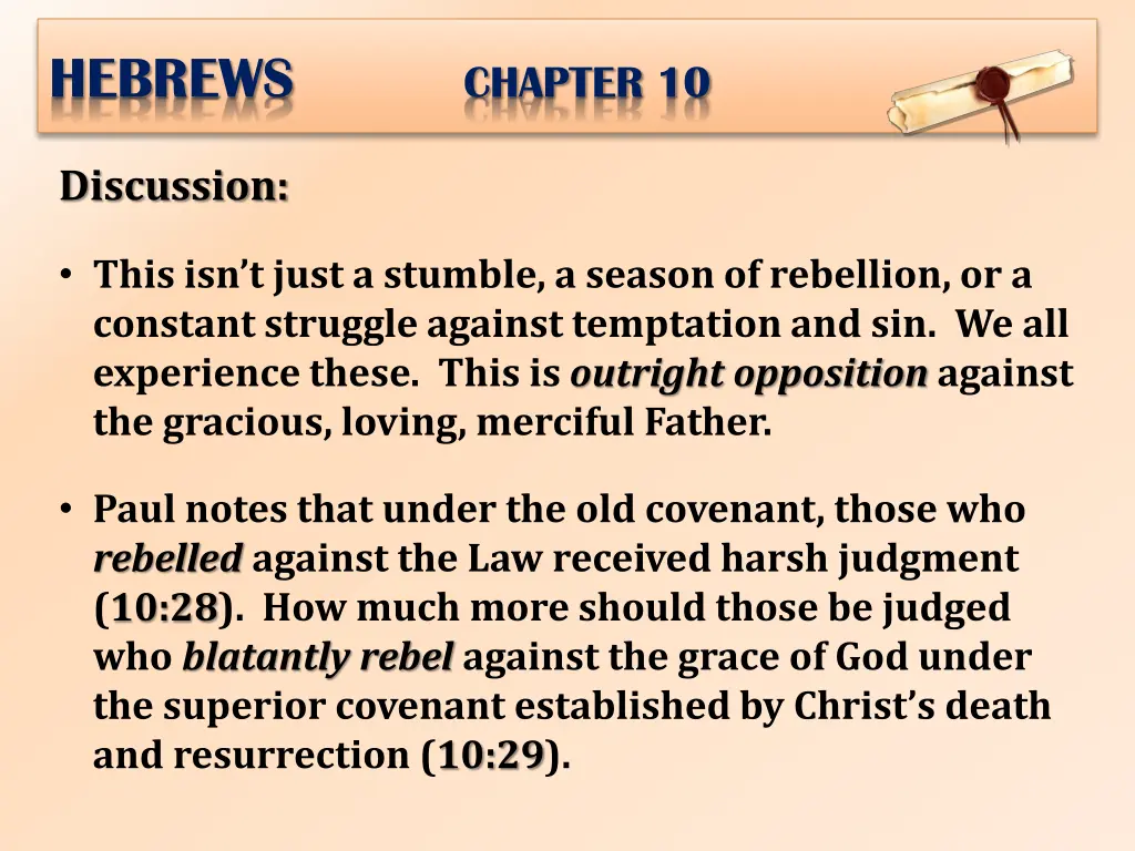 hebrews chapter 10 23