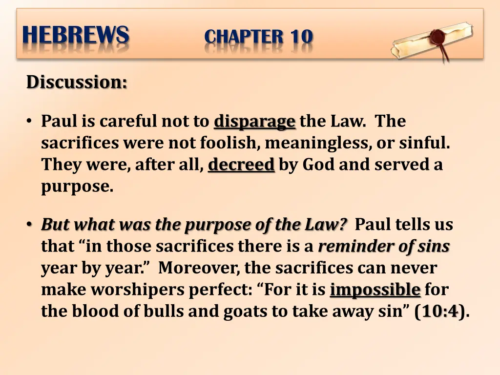 hebrews chapter 10 4