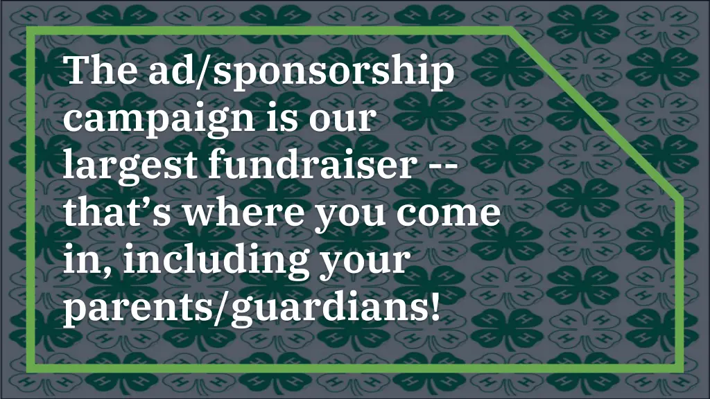 the ad sponsorship campaign is our largest