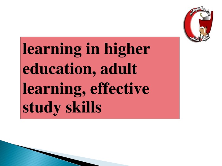 learning in higher education adult learning