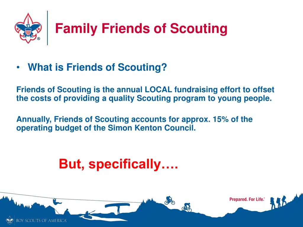 family friends of scouting