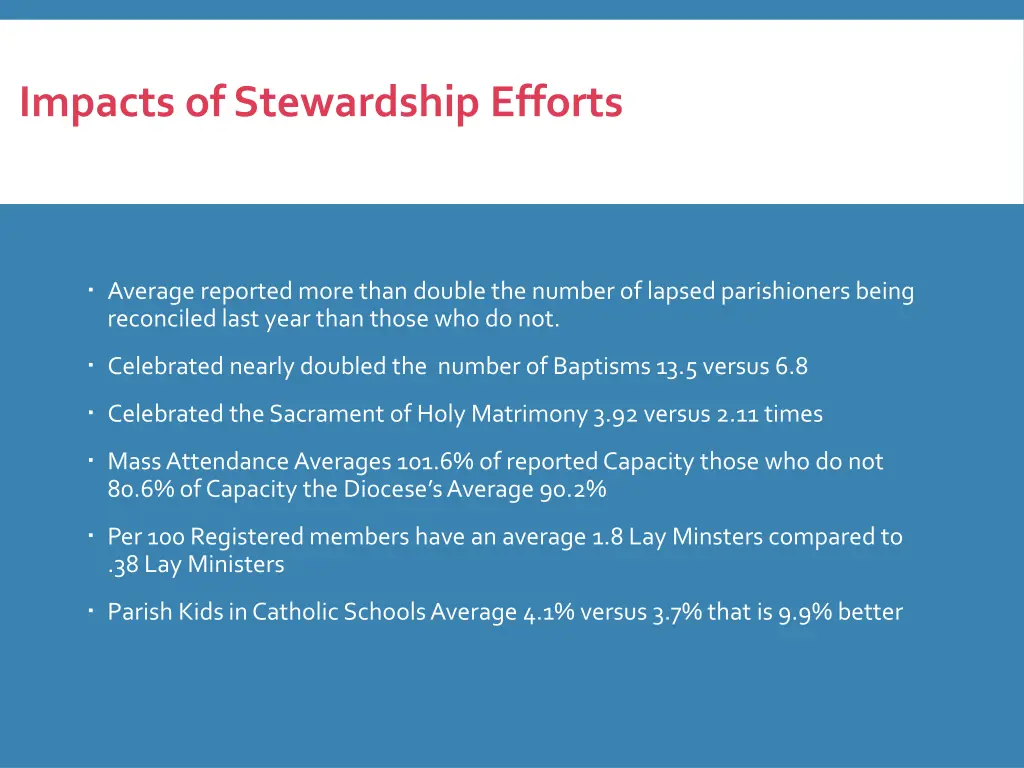 impacts of stewardship efforts 1