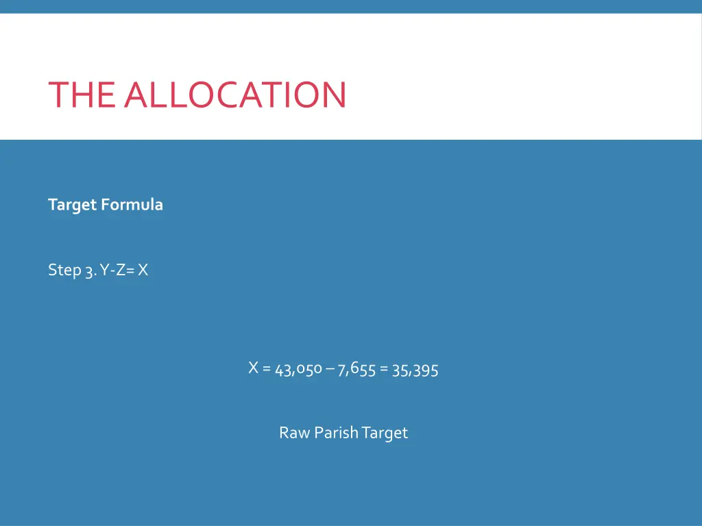 the allocation 11