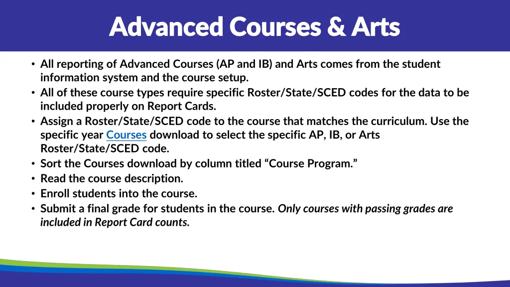 advanced courses arts advanced courses arts