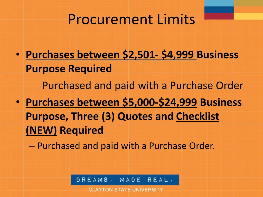 procurement limits 1