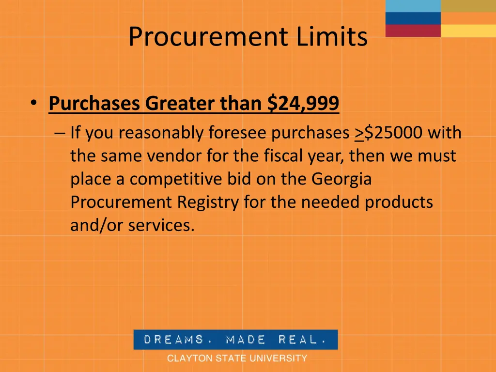 procurement limits 2