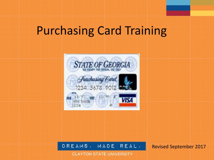 purchasing card training