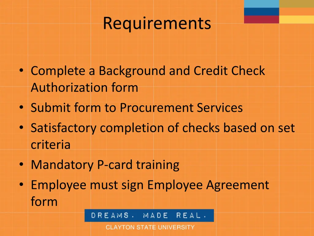 requirements