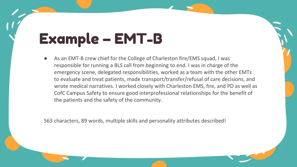 example emt b