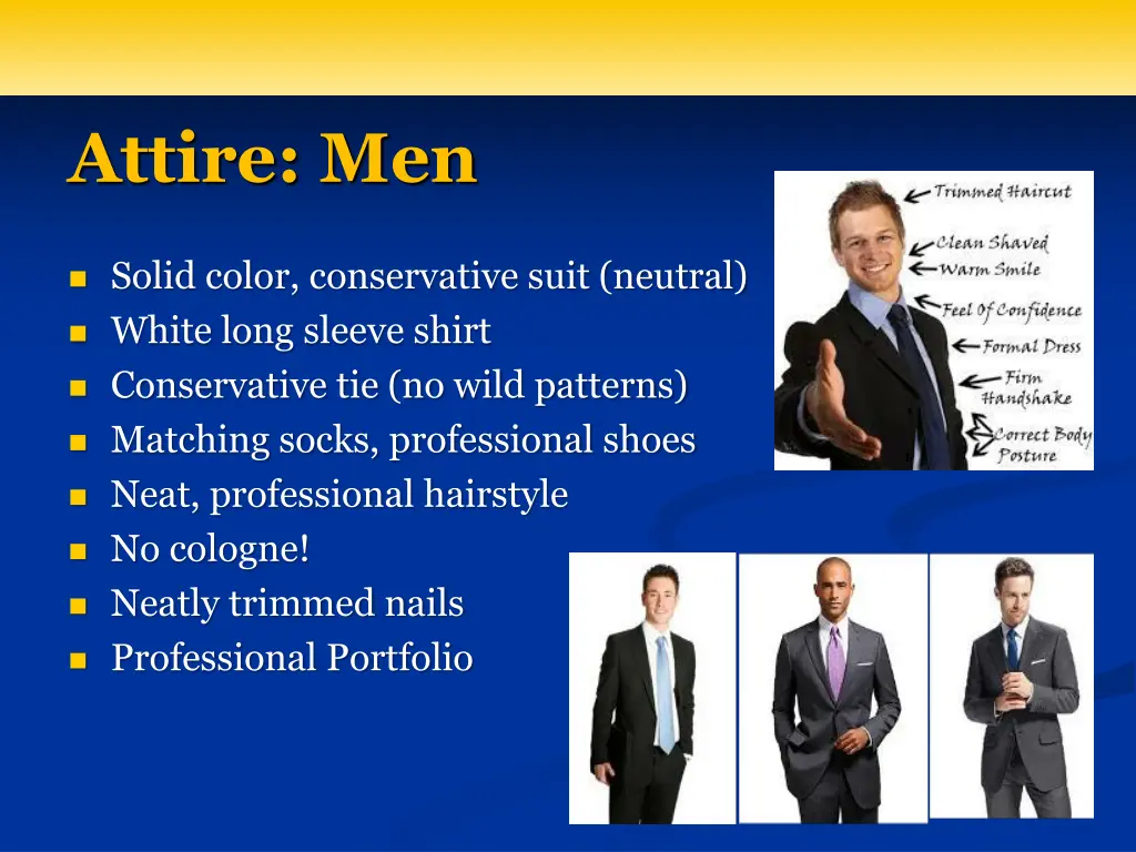 attire men