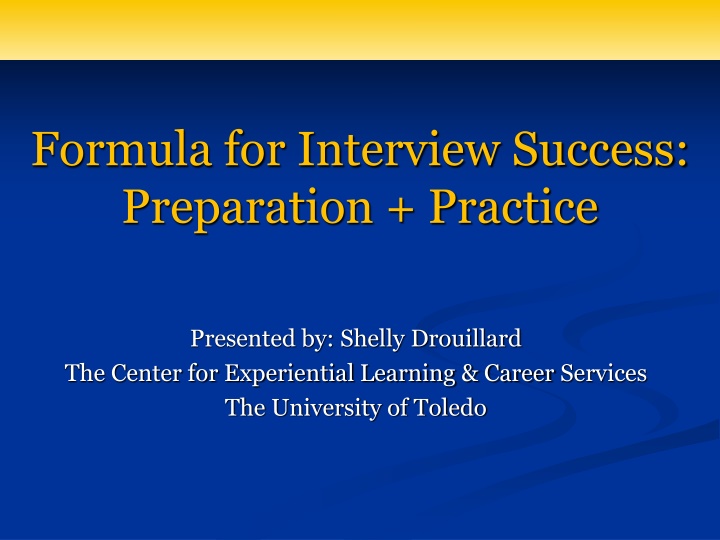 formula for interview success preparation practice