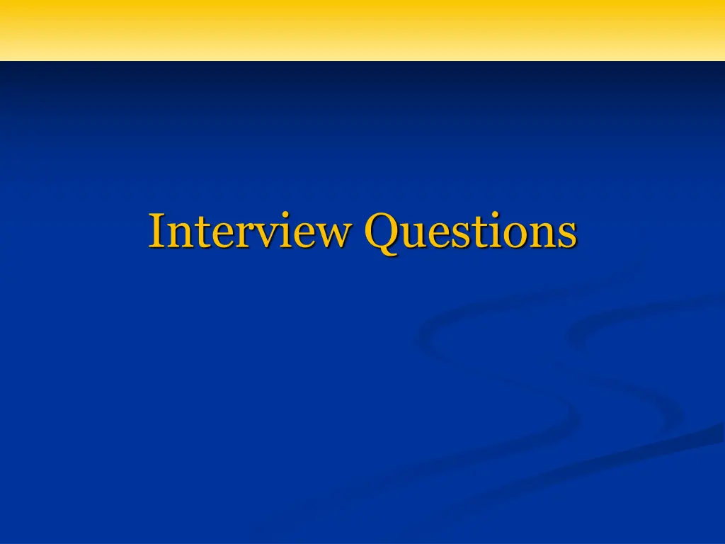 interview questions