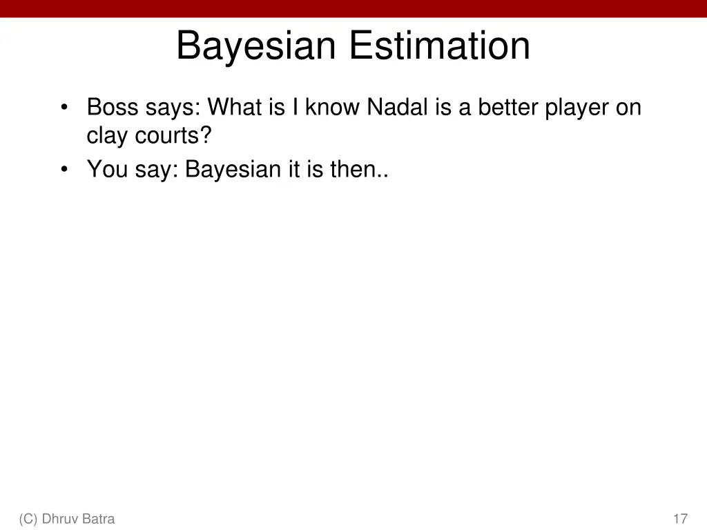 bayesian estimation