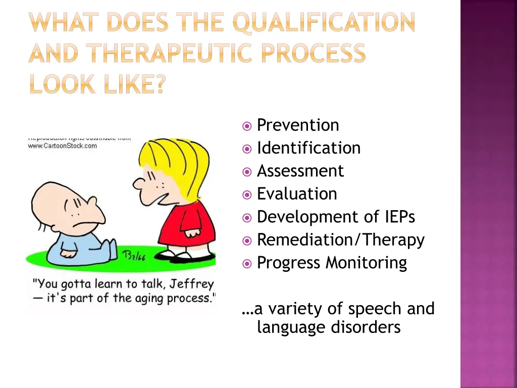 what does the qualification and therapeutic