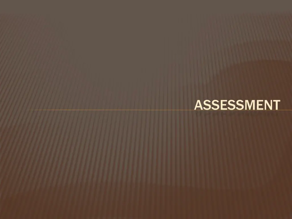 assessment