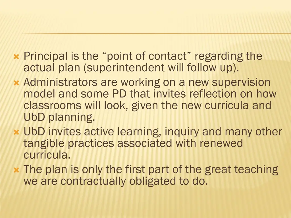 principal is the point of contact regarding