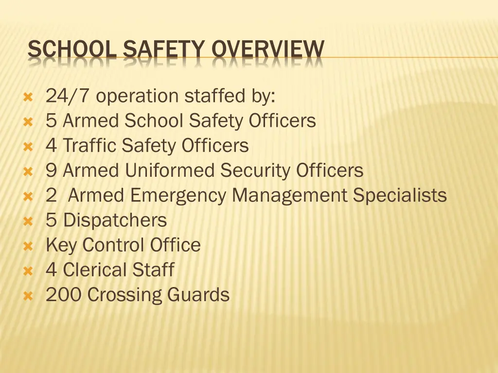 school safety overview