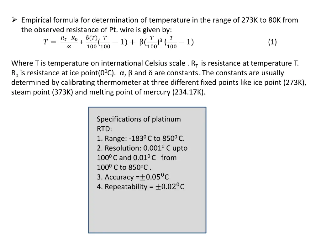 empirical formula for determination