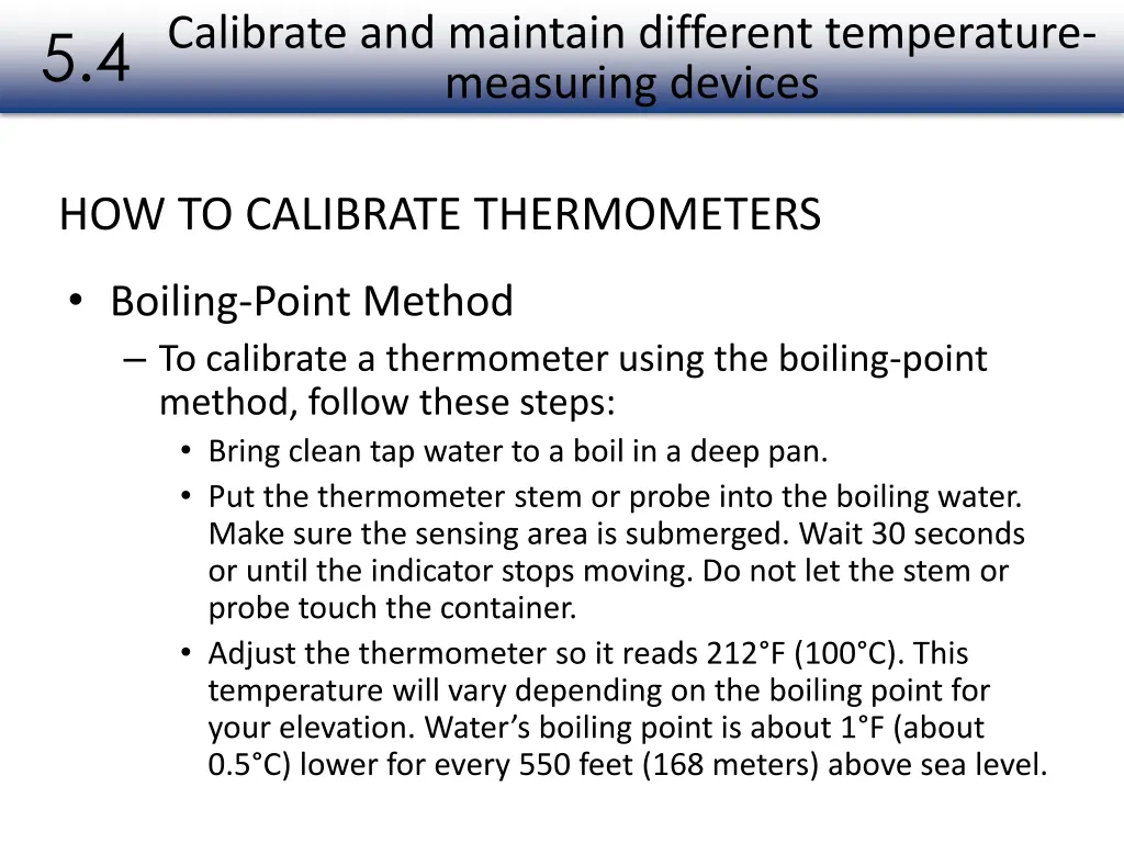 calibrate and maintain different temperature 1