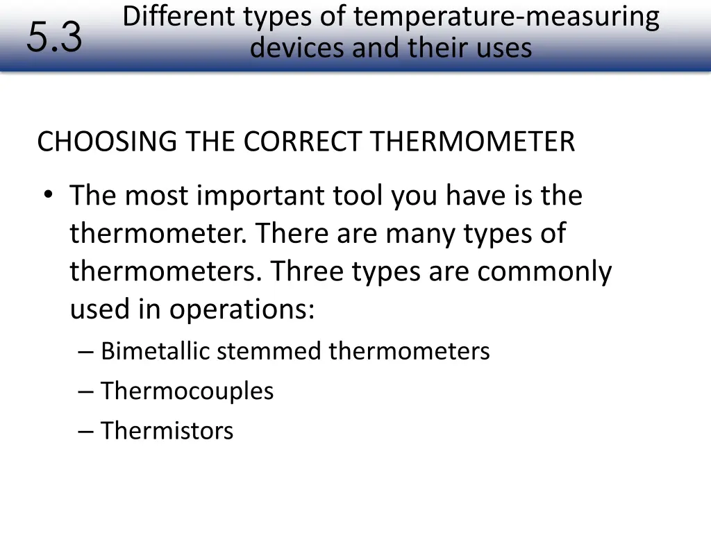 different types of temperature measuring devices