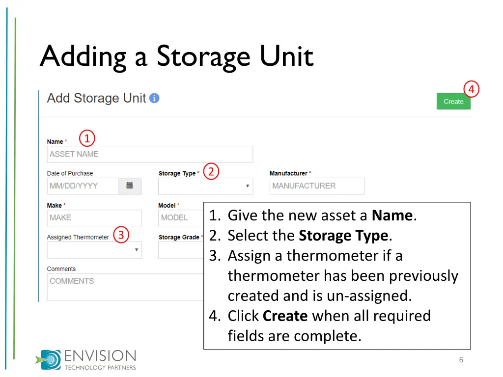 adding a storage unit