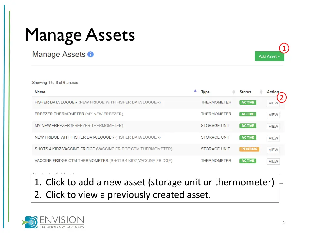 manage assets