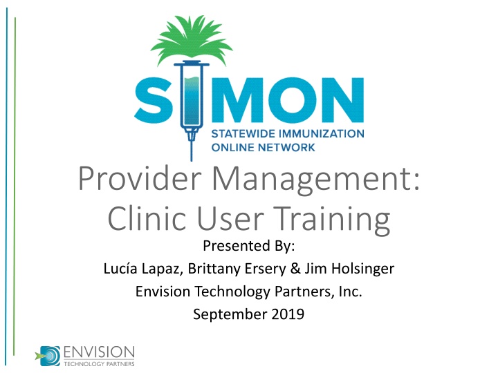 provider management clinic user training