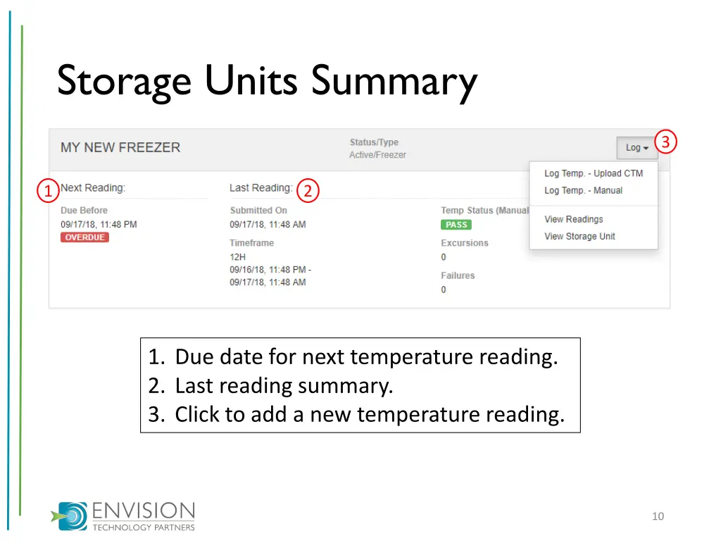 storage units summary